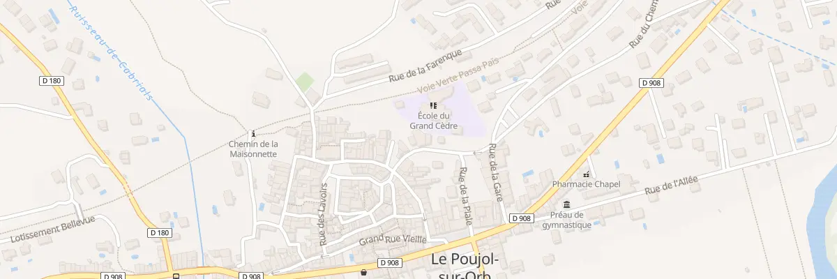 Plan du 4 Rue Montee de la Place au Poujol-sur-Orb