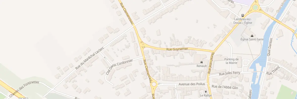 Plan du 122 Rue Clemenceau à Lambres-lez-Douai