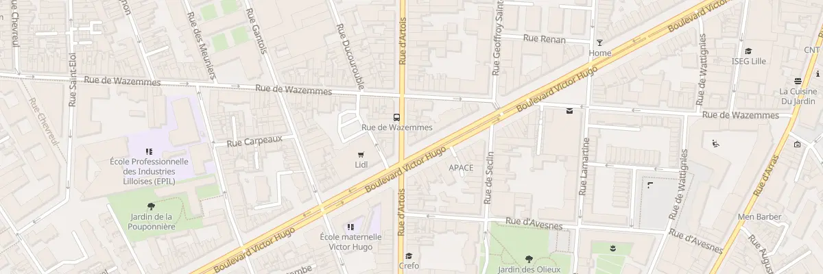 Plan du 79B Rue d’Artois à Lille