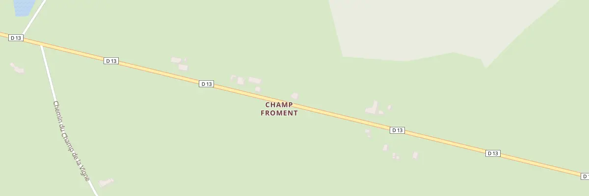 Plan du 5 Champ Froment à Limoise