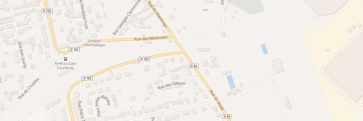 Plan du 1 Rte de Trigueres à Courtenay