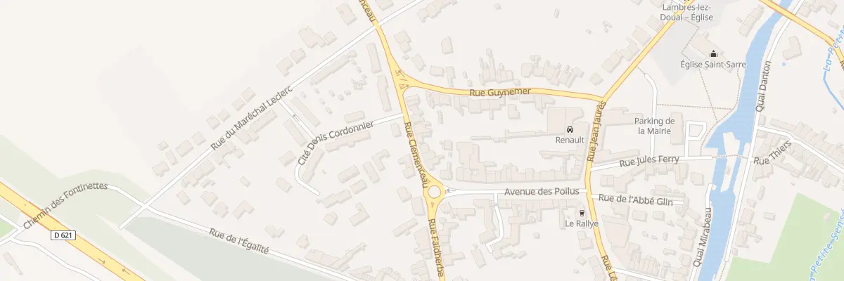 Plan du 68 Rue Clemenceau à Lambres-lez-Douai