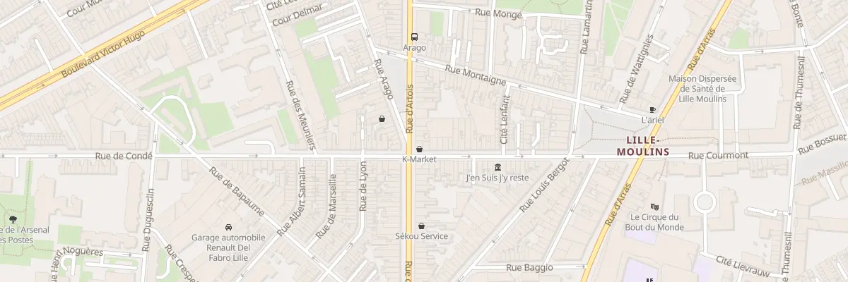 Plan du 155 Rue d’Artois à Lille