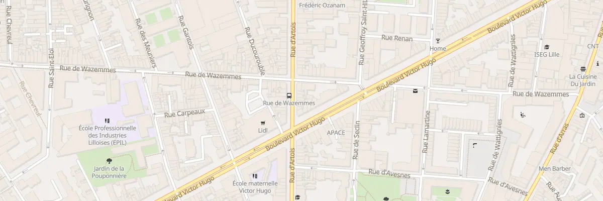 Plan du 77 Rue d’Artois à Lille