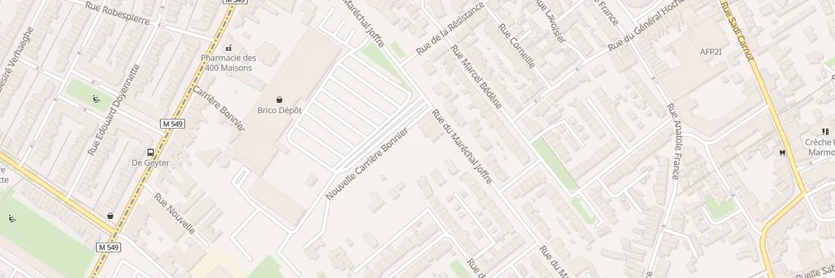 Plan du 61 Rue du Maréchal Joffre à Faches-Thumesnil