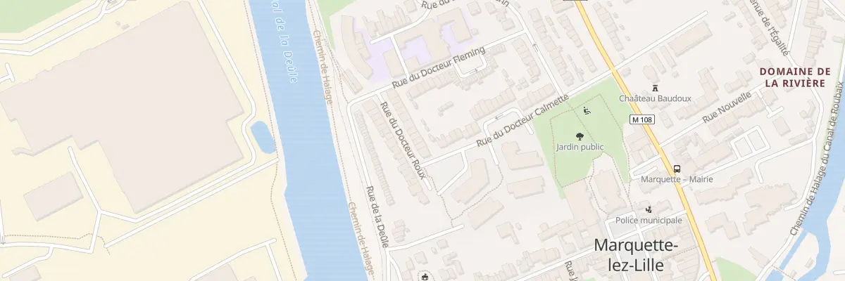 Plan du 6 Rue du Docteur Roux à Marquette-lez-Lille