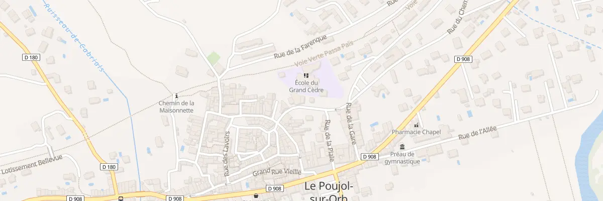 Plan du 2 Rue Montee de la Place au Poujol-sur-Orb
