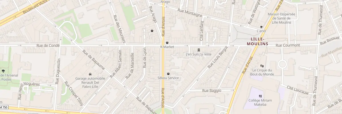 Plan du 165 Rue d’Artois à Lille