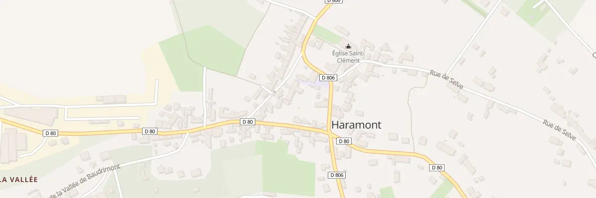 Plan du 1 Rte de la Montagne à Haramont
