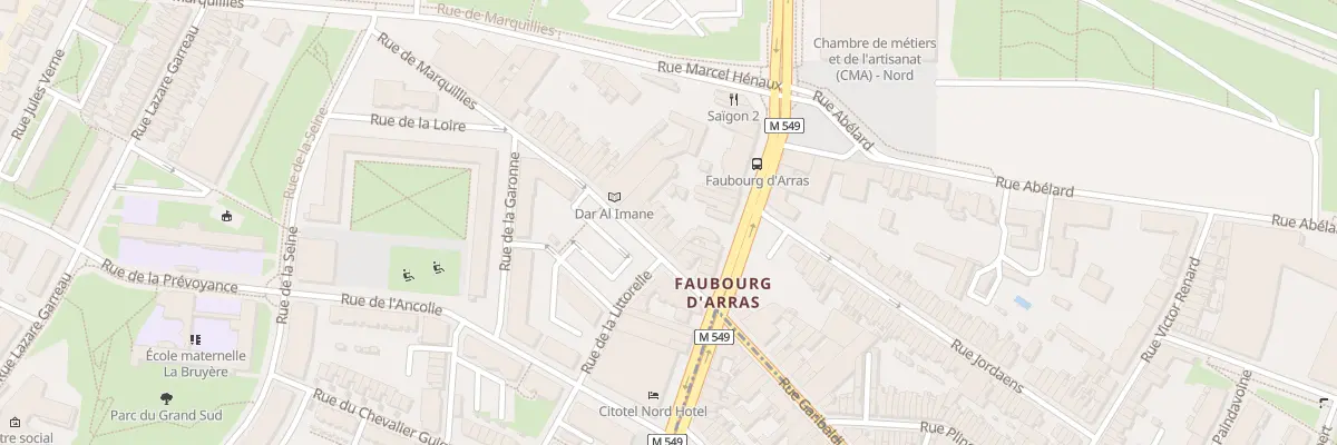 Plan du 75 Rue de Marquillies à Lille