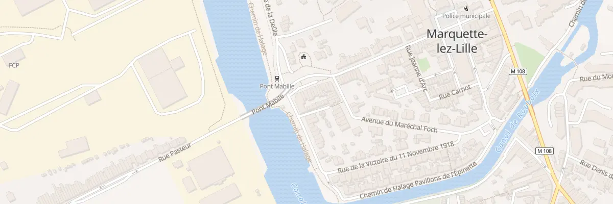 Plan du 69 Rue Martyrs de Resistance à Marquette-lez-Lille
