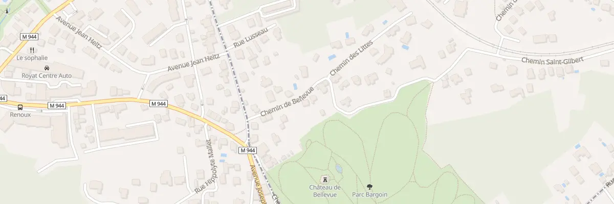 Plan du 39 Che de Bellevue à Chamalières
