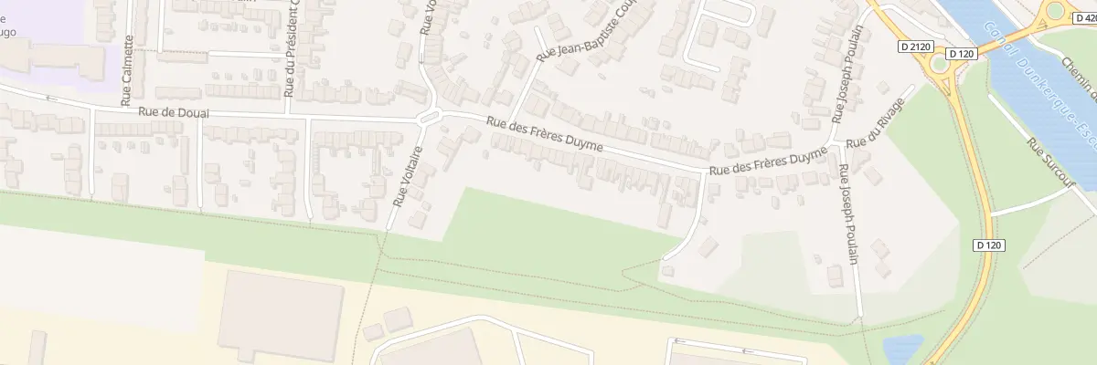 Plan du 20 Rue des Frères Duyme à Auby
