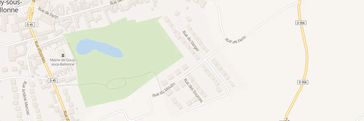 Plan du 2 Rue du Moulin à Gouy-sous-Bellonne
