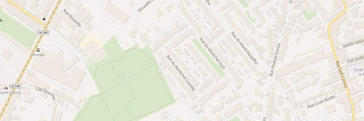 Plan du 20 Rue du Maréchal Lyautey à Faches-Thumesnil