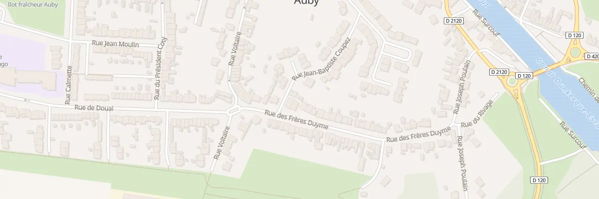 Plan du 15 Rue des Frères Duyme à Auby