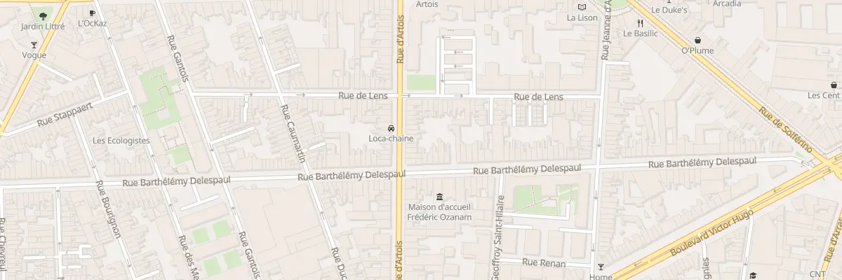 Plan du 19 Rue d’Artois à Lille