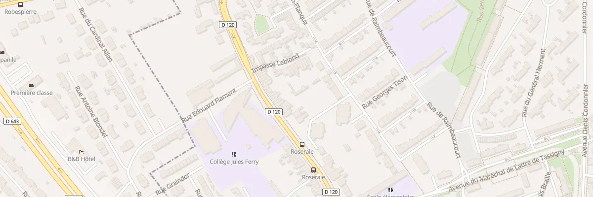 Plan du 750 Rue du Fbg de Bethune à Douai