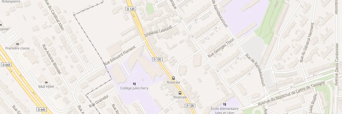 Plan du 740 Rue du Fbg de Bethune à Douai