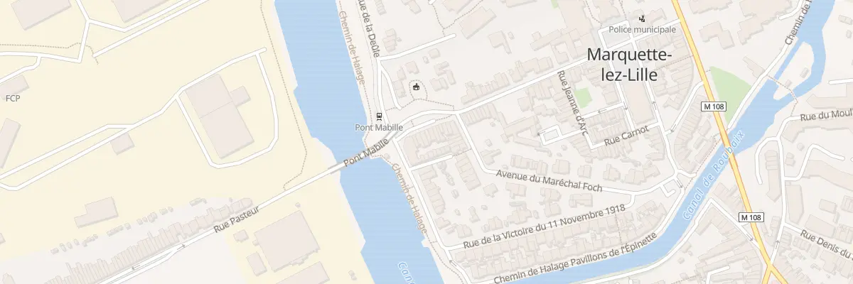 Plan du 65 Rue Martyrs de Resistance à Marquette-lez-Lille