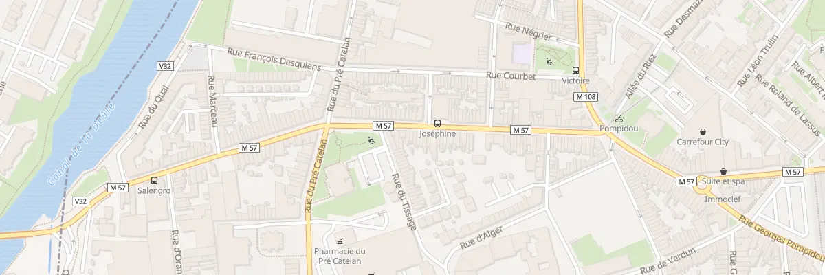 Plan du 91 Rue Roger Salengro à La Madeleine