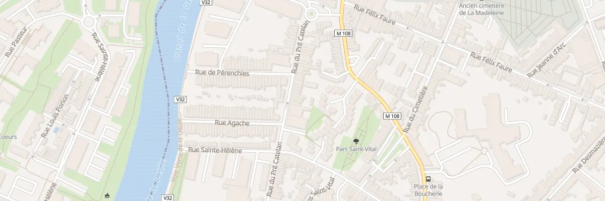 Plan du 154 Rue du Pré Catelan à La Madeleine