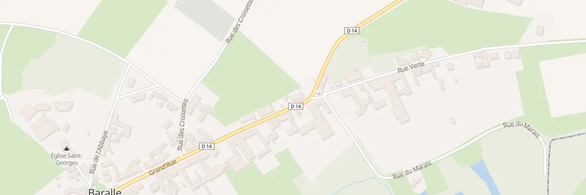 Plan du 2 Gr Grande Rue à Baralle