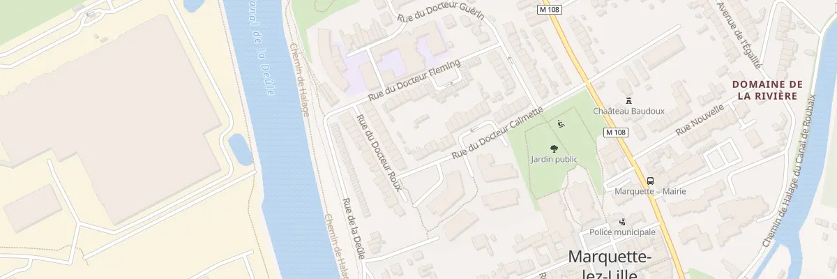 Plan du 40 Rue du Docteur Calmette à Marquette-lez-Lille