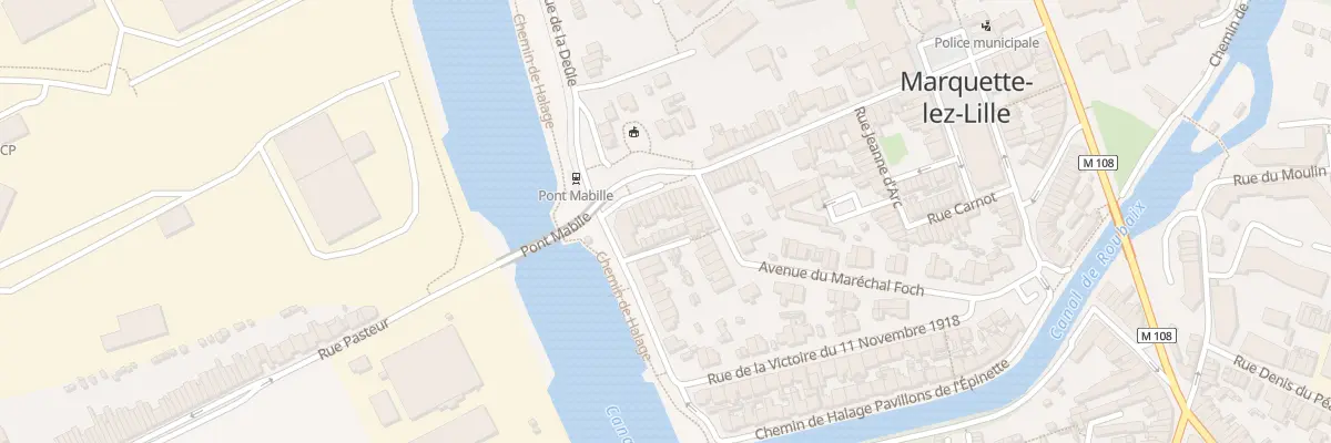 Plan du 61 Rue Martyrs de Resistance à Marquette-lez-Lille