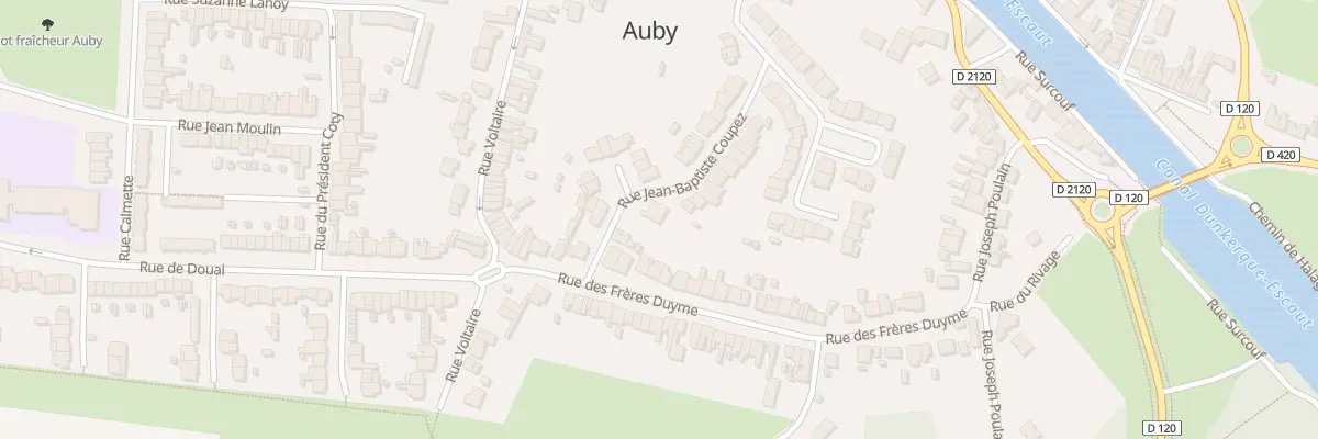 Plan du 24 Rue Francois Jean Bapt Coupez à Auby