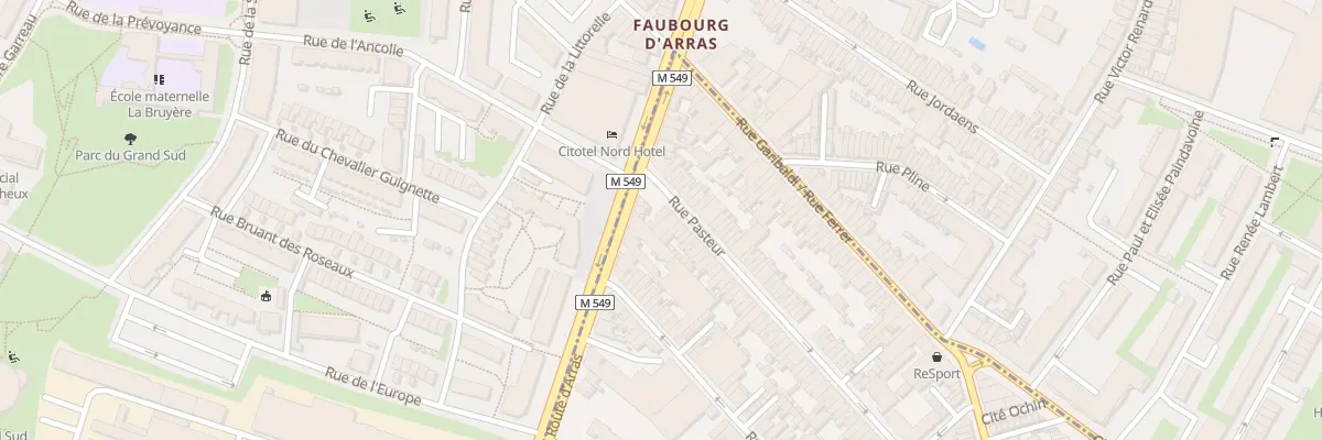 Plan du 125 Rue Pasteur à Faches-Thumesnil