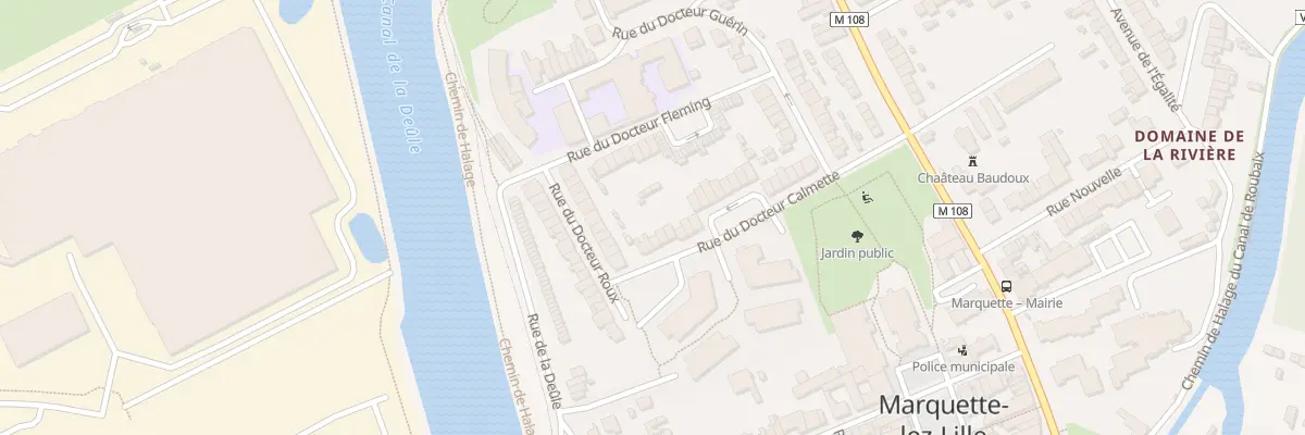 Plan du 38 Rue du Docteur Calmette à Marquette-lez-Lille
