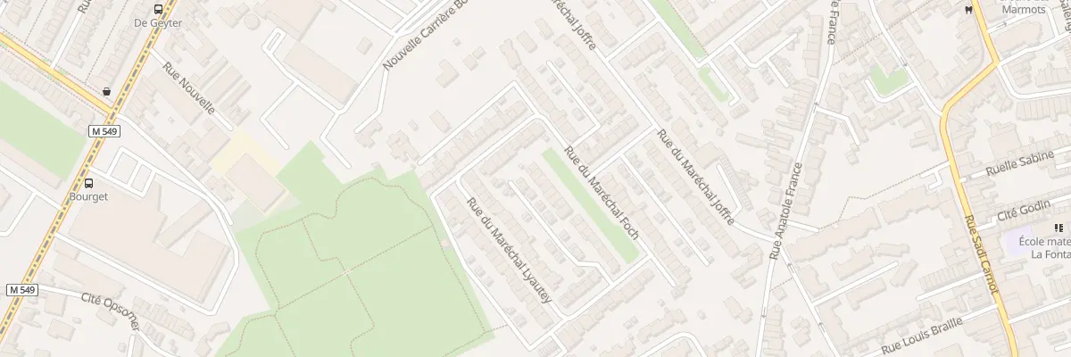 Plan du 29 Rue du Maréchal Foch à Faches-Thumesnil