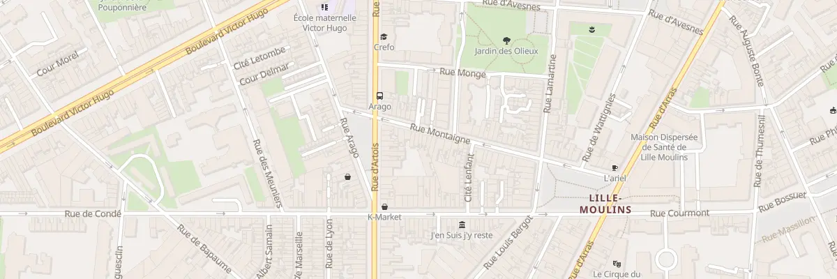 Plan du 39 Rue Montaigne à Lille