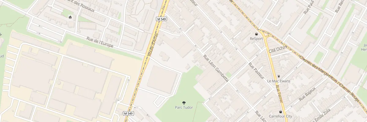 Plan du 75 Rue Gambetta à Faches-Thumesnil