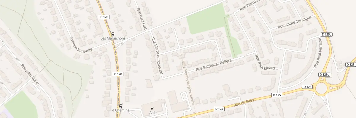 Plan du 171 All Henri Joseph Laurens à Douai