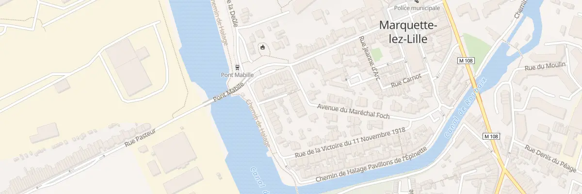Plan du 25 Av du Maréchal Foch à Marquette-lez-Lille