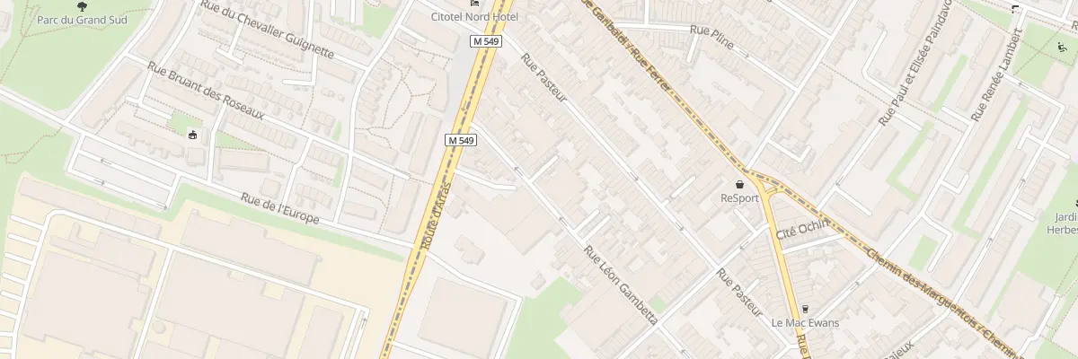 Plan du 80 Rue Gambetta à Faches-Thumesnil