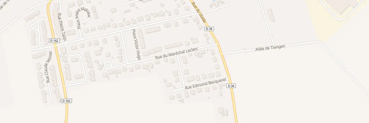 Plan du 9 Rue du Marechal Leclerc à Courtenay