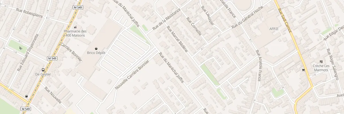 Plan du 34B Rue du Maréchal Joffre à Faches-Thumesnil