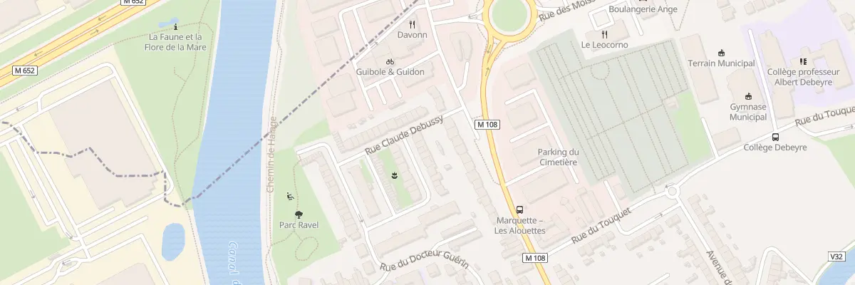 Plan du 3 Rue Jules Massenet à Marquette-lez-Lille
