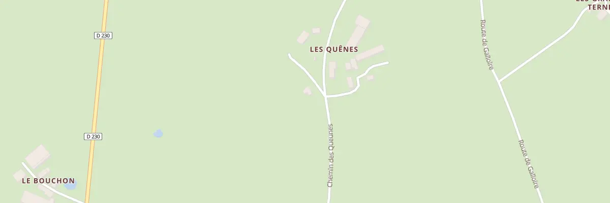 Plan du 5186 Les Quenes à Gipcy