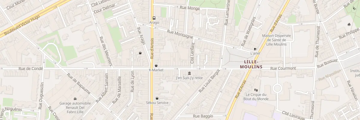 Plan du 24 Rue de Condé à Lille