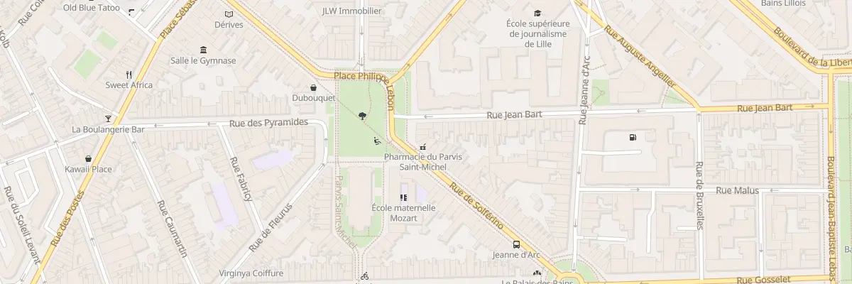 Plan du 211 Rue de Solférino à Lille