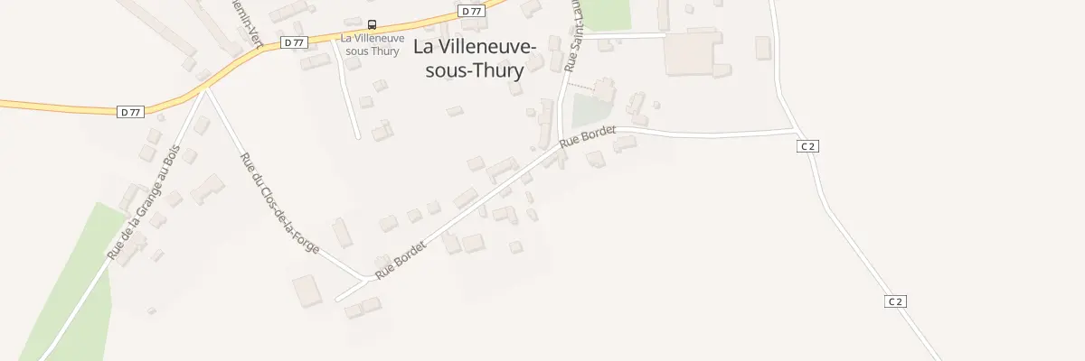 Plan du 19 Rue Bordet à La Villeneuve-sous-Thury