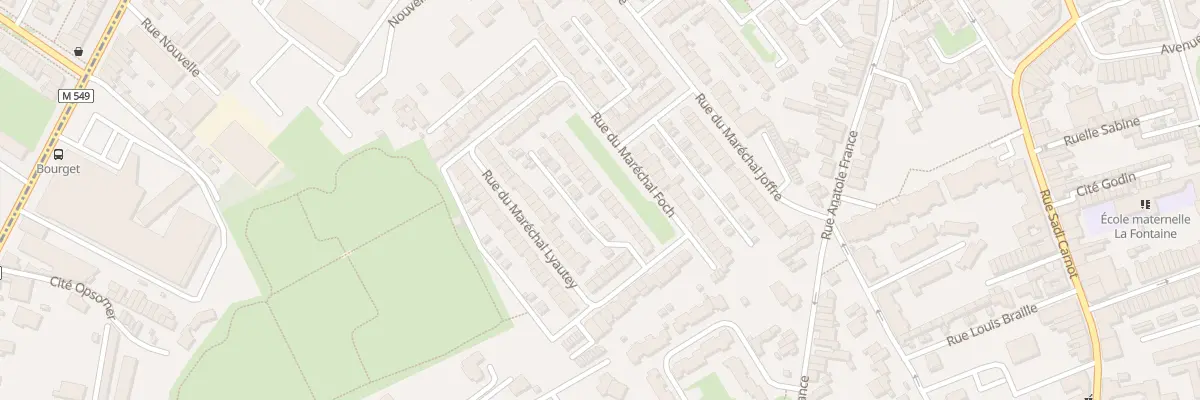 Plan du 15 Rue du Maréchal Foch à Faches-Thumesnil