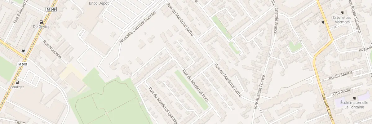 Plan du 36 Rue du Maréchal Foch à Faches-Thumesnil