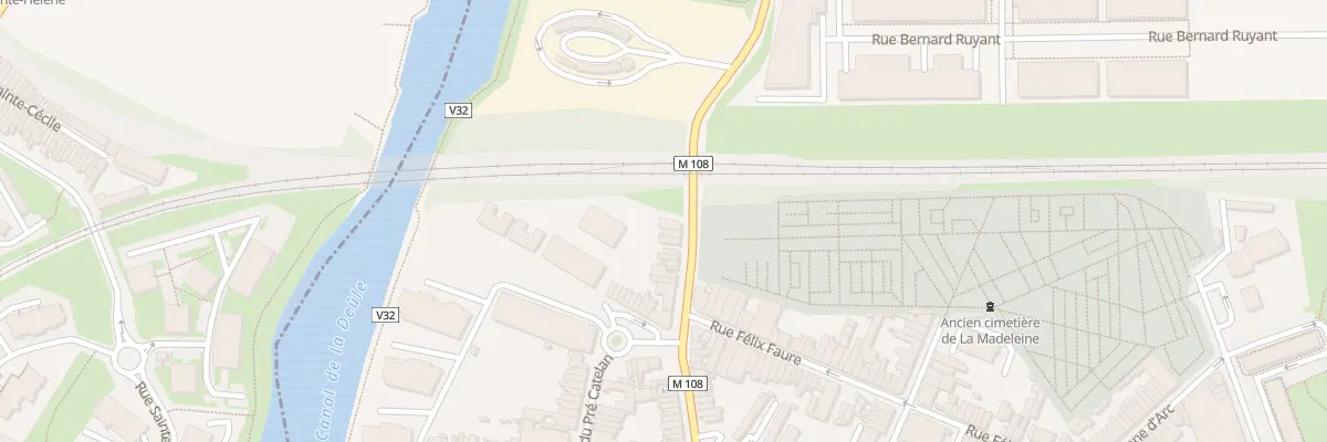 Plan du 297 Rue du Pdt Georges Pompidou à La Madeleine