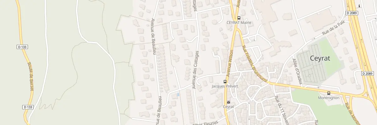 Plan du 30 Av des Cottages à Ceyrat