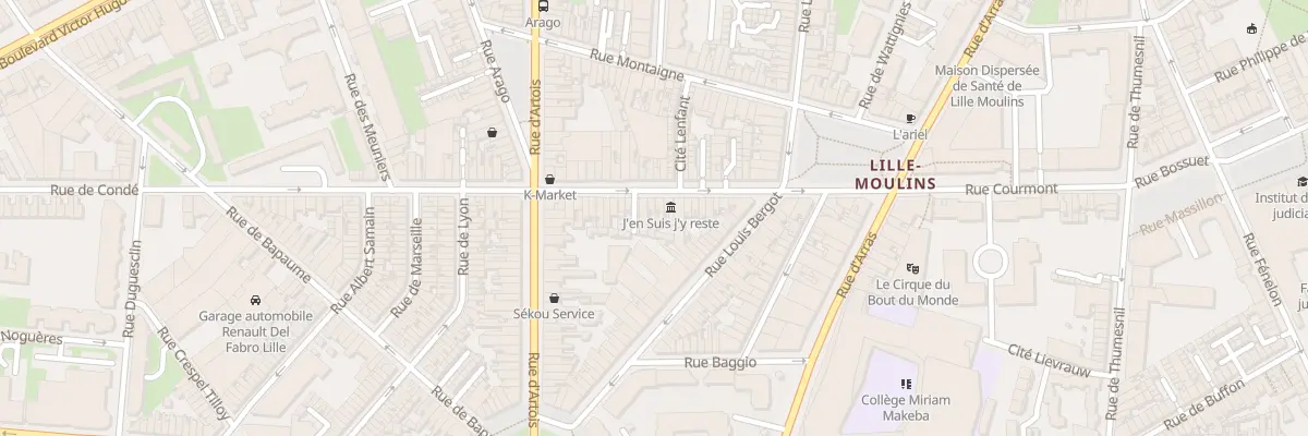 Plan du 23 Rue de Condé à Lille